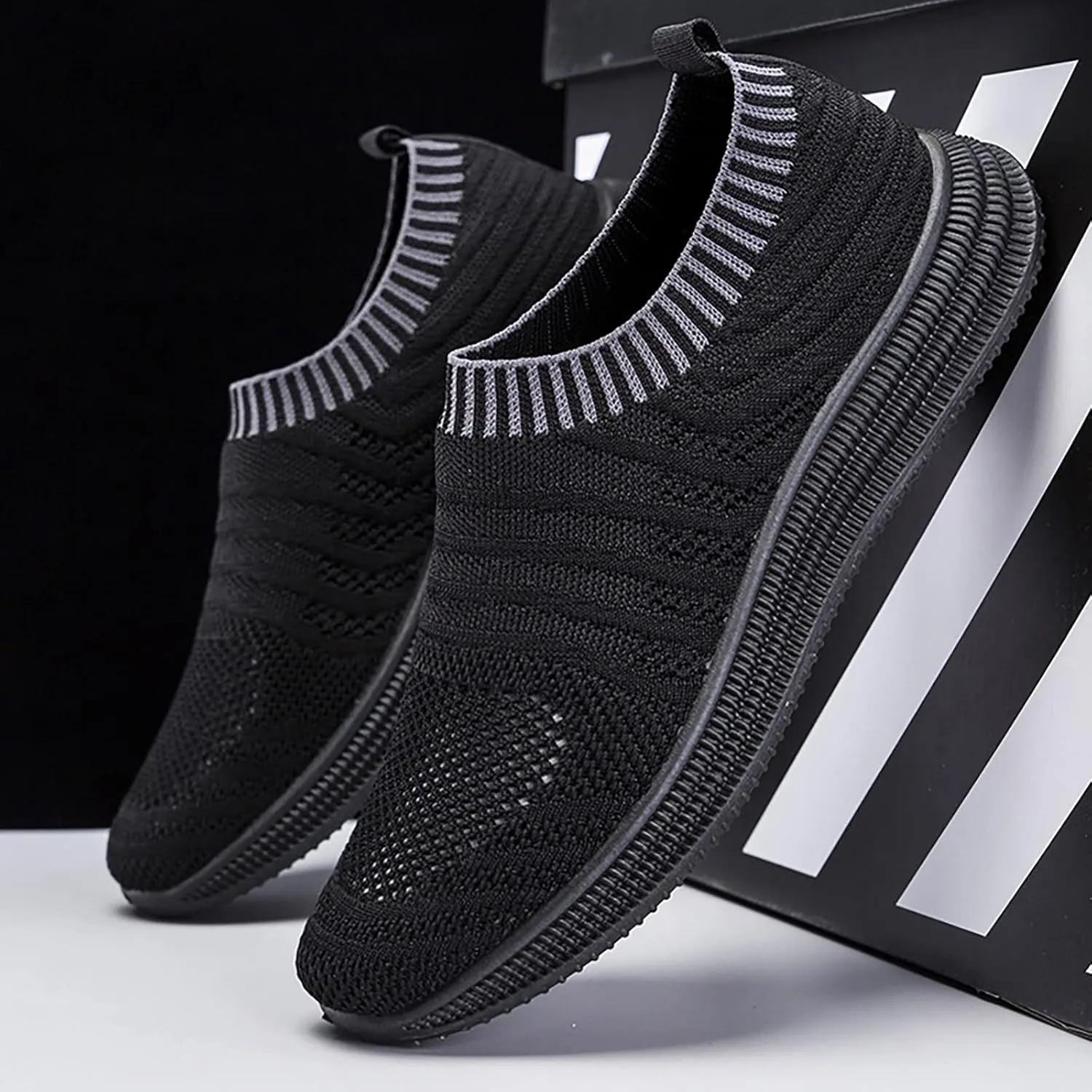 Mens Slip on Shoes Mens Tennis Shoes Slip on Shoe for Men Walking Shoe for Men Breathable Casual Sneaker