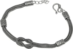 Mens Sterling Silver Bracelet Fashion Simple Woven Wheat Chain Bracelet for Men Women Gift