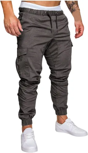 Mens Sweatpants Cargo Cargo Trousers Utility Pants with Zip Pockets Joggers for Men Cargo Athletic Mens Joggers Pants
