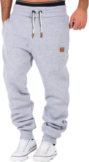 Mens Sweatpants Relaxed Fit Heavyweight Fleece Cargo Pants for Men Baggy Work Trousers Tactical Hiking Pants Joggers