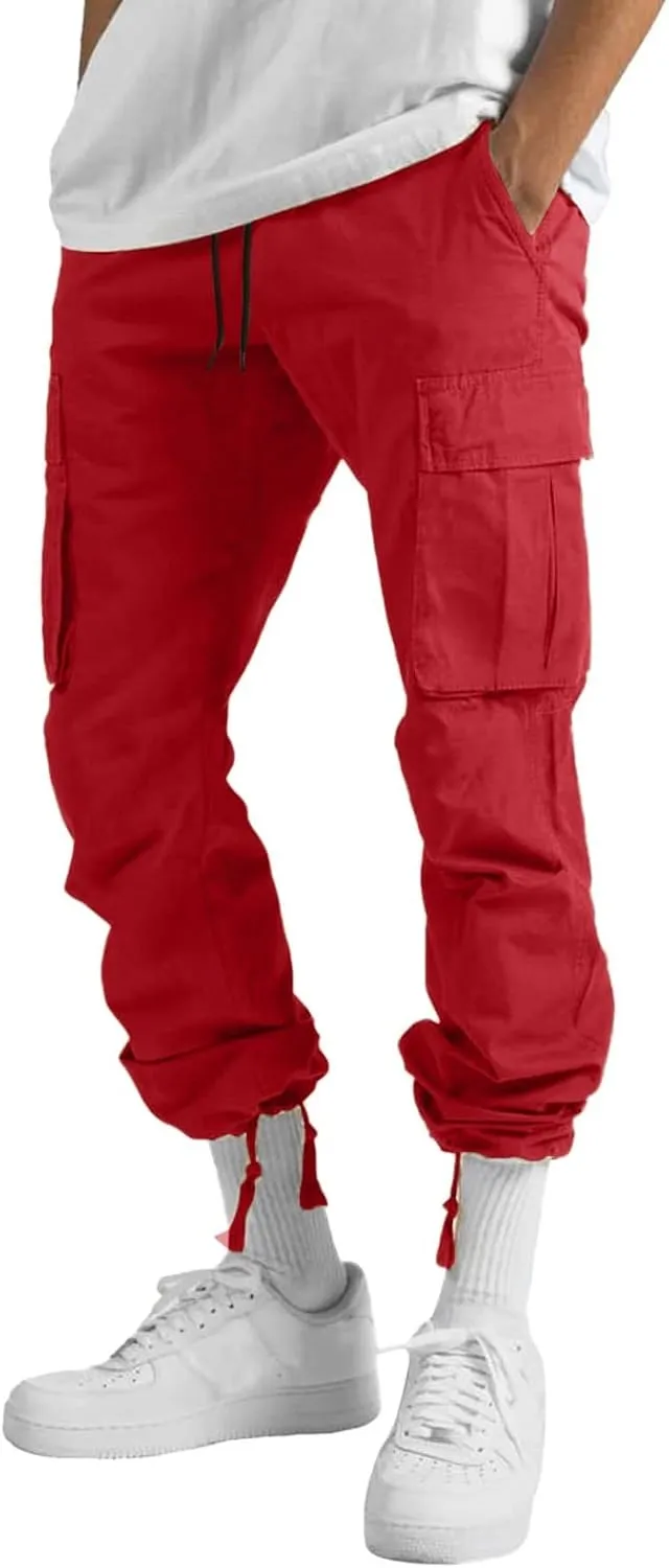 Mens Sweatpants with Pockets Slim Fit Trousers Men's Tear Away Pants Basketball Casual Training Pant Warm Up Loose