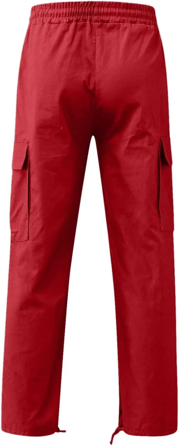 Mens Sweatpants with Pockets Slim Fit Trousers Men's Tear Away Pants Basketball Casual Training Pant Warm Up Loose