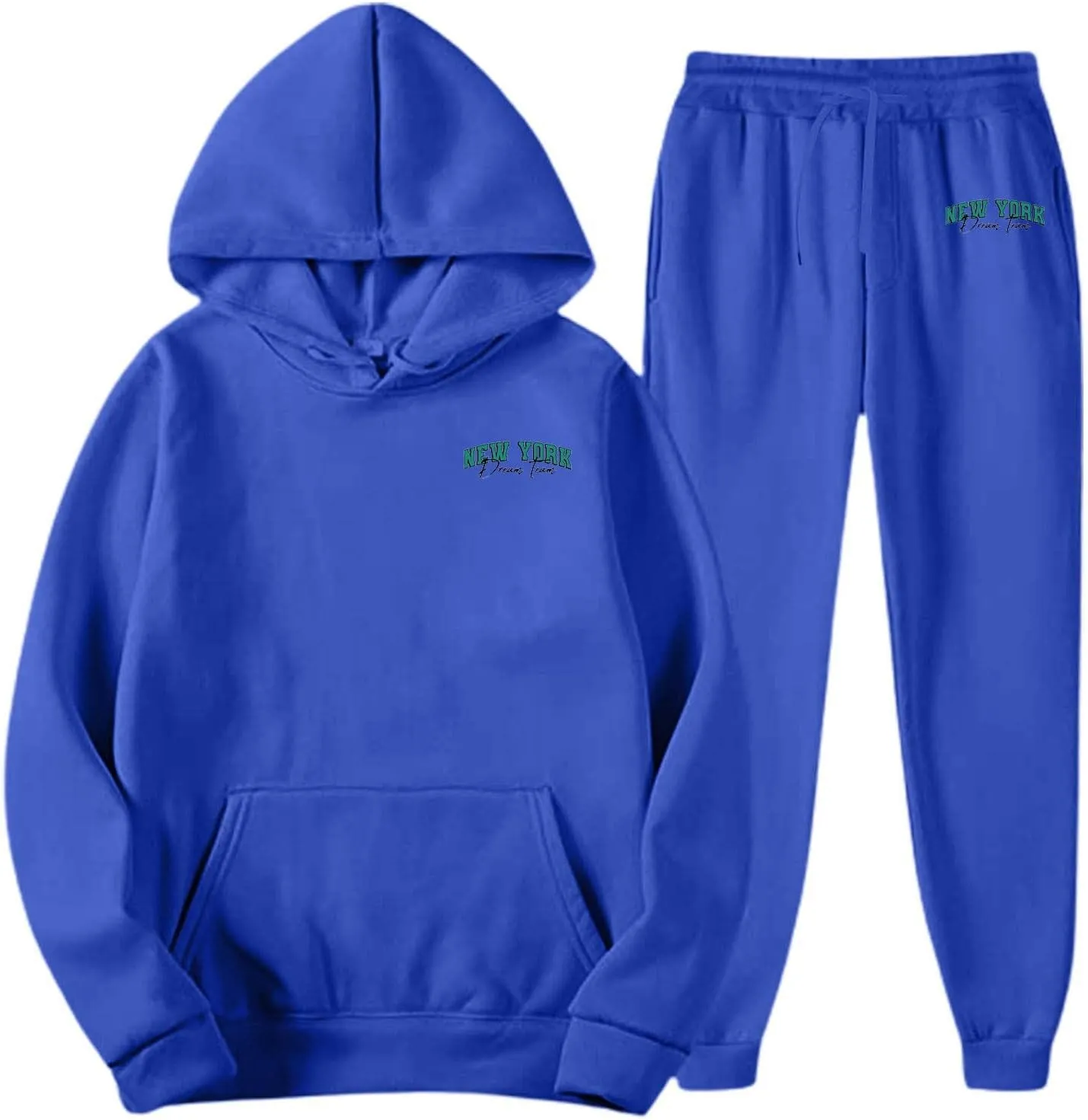 Mens Sweatsuits Set 2 Piece Hoodie Outfit Jogging Tracksuits for Men Casual Athletic Long Sleeve Pullover Suits Set