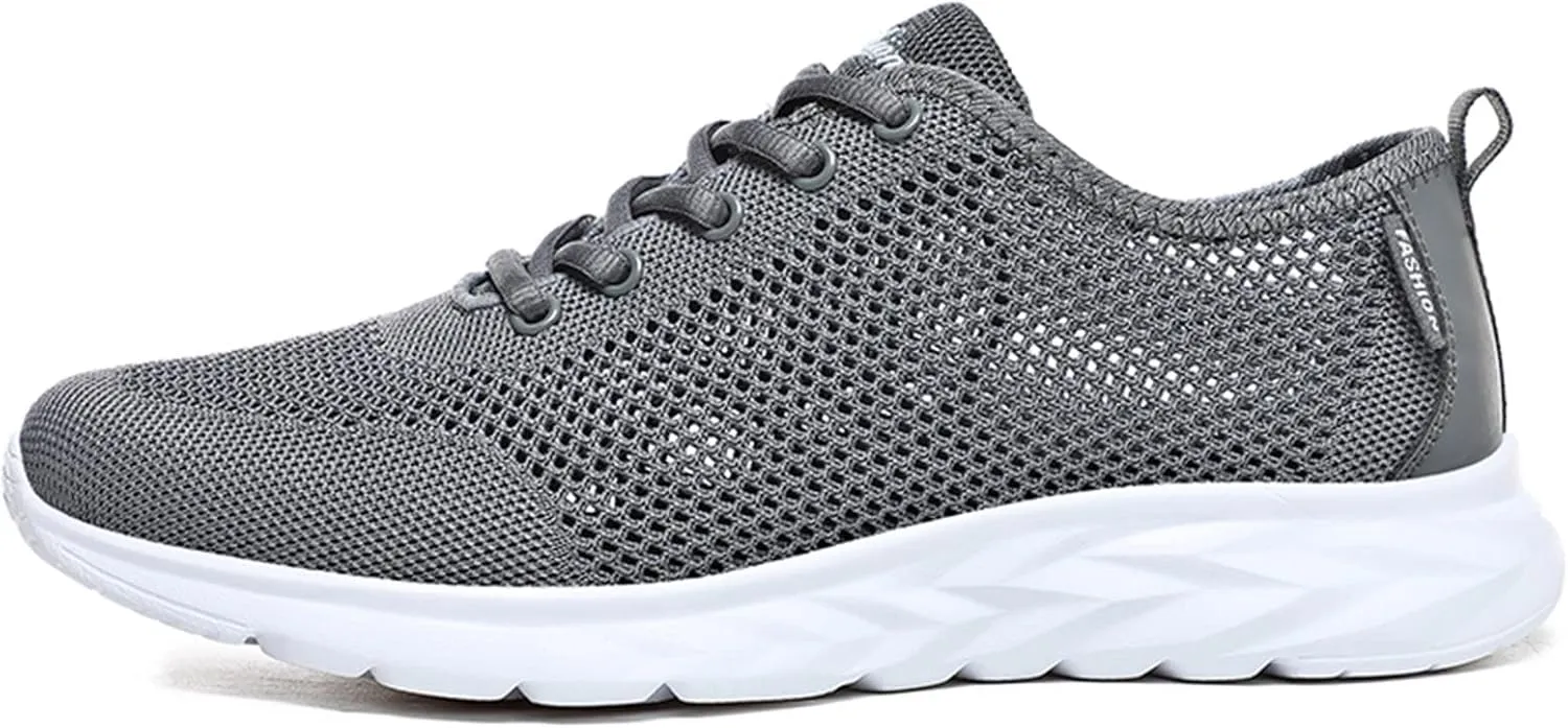 Mens Tennis Shoes Arch Support Shoes for Men Mens Breathable Casual Walking Sneakers Work Casual Shoe Fashion Sneaker Brown Sneakers New