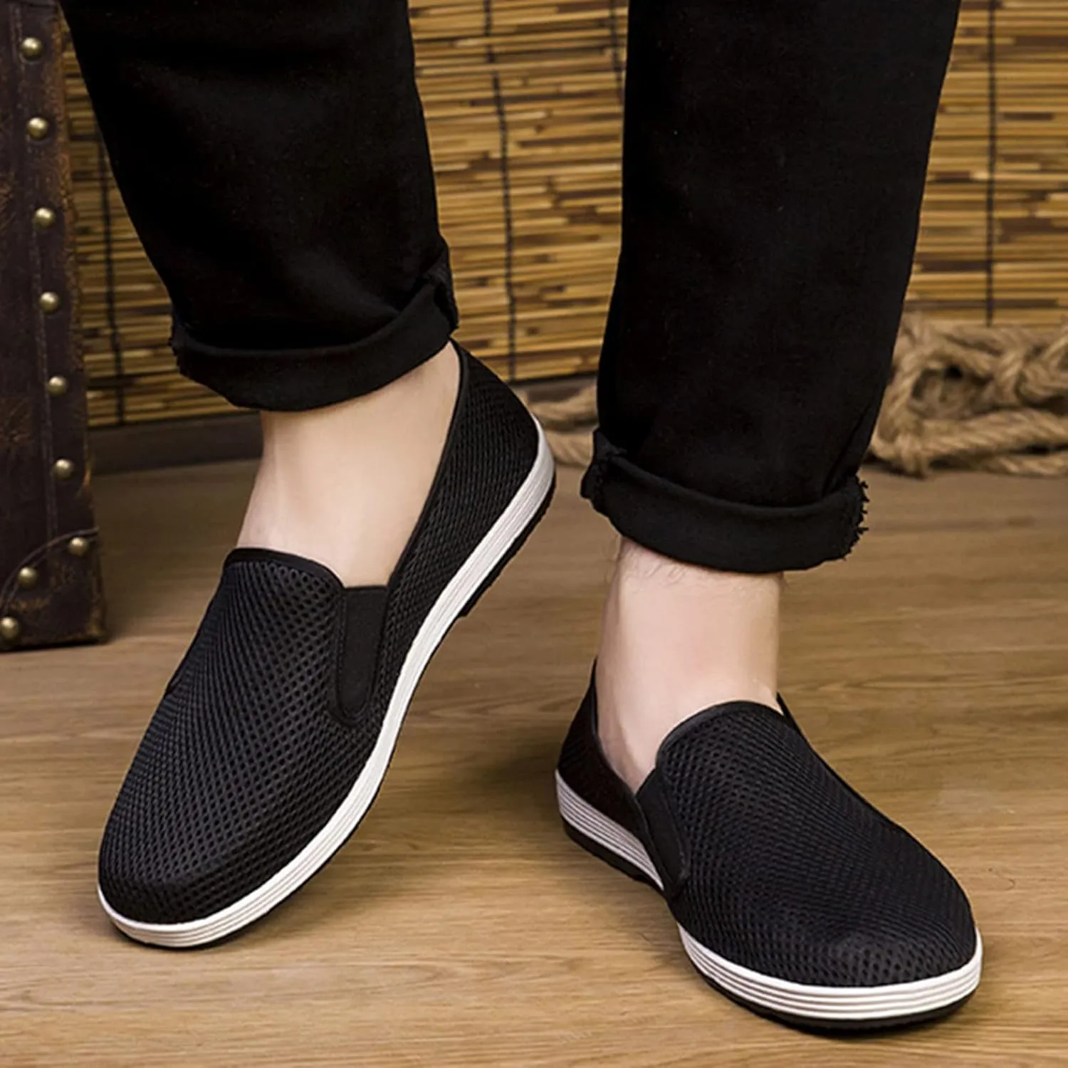 Mens Tennis Shoes Mens Walking Shoes Slip on Shoe for Men Sneaker for Men Running Trail Mesh Sneaker
