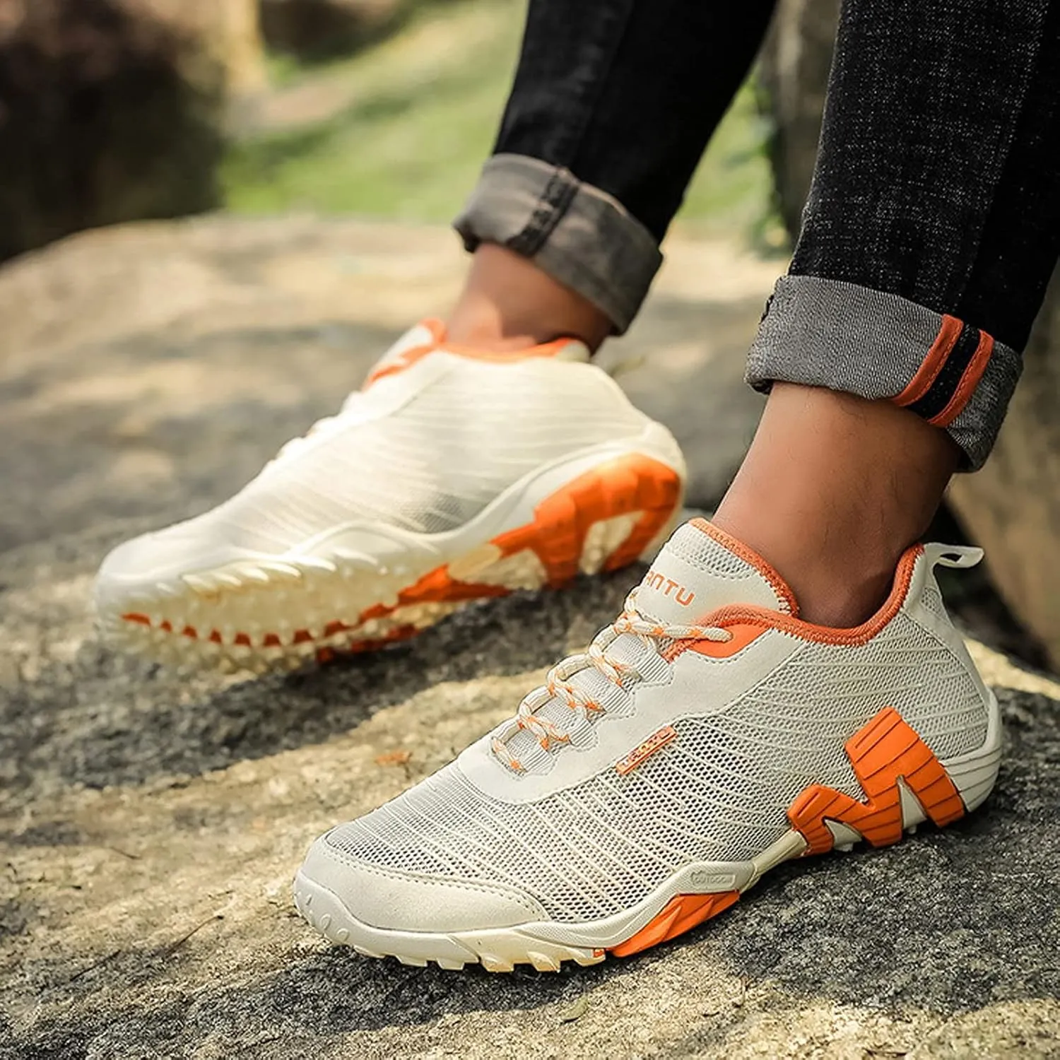 Mens Walking Shoes Lightweight Trekking Shoes Mens Hiking on-Slip Outdoor Climbing Hiking Shoes