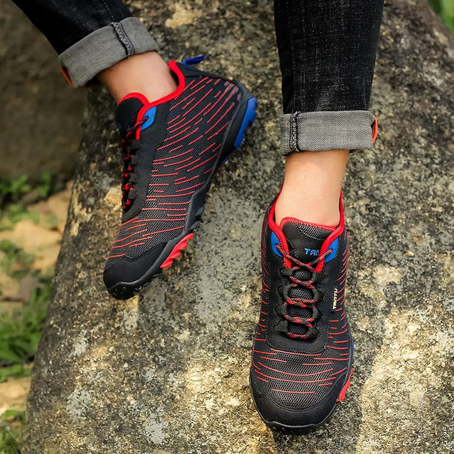 Mens Walking Shoes Lightweight Trekking Shoes Mens Hiking on-Slip Outdoor Climbing Hiking Shoes