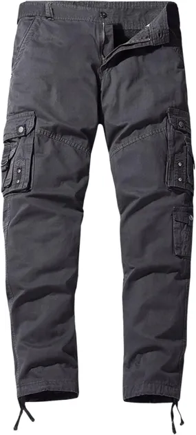 Mens Workout Cargo Sweatpants Athletic Cargo Sports Pants Sweats Casual Straight-Leg Trousers Men's Cargo Sweatpants