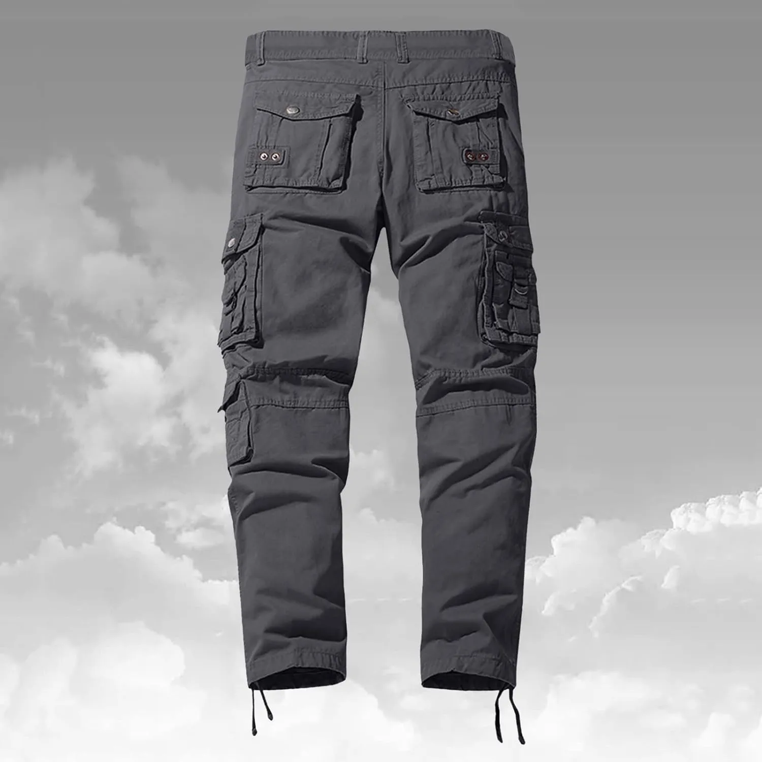 Mens Workout Cargo Sweatpants Athletic Cargo Sports Pants Sweats Casual Straight-Leg Trousers Men's Cargo Sweatpants