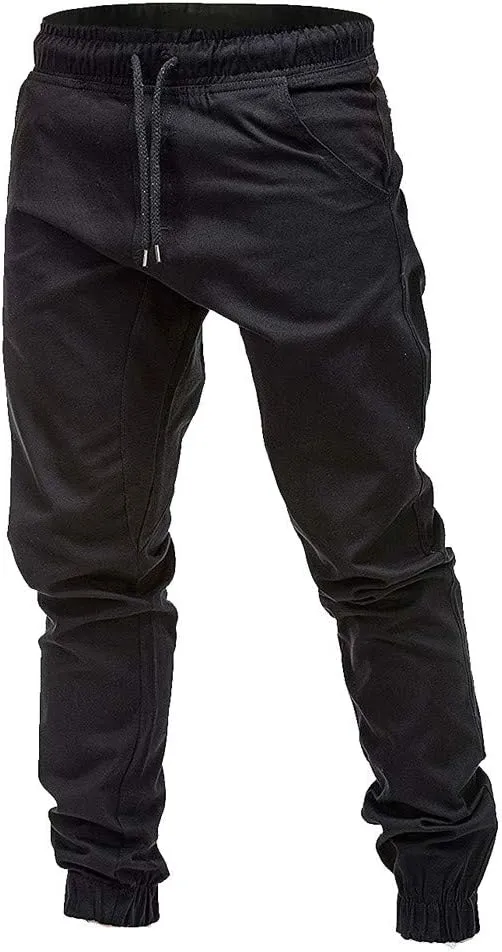 Mens Workout Cargo Sweatpants Bandage Casual Loose Sweatpants Drawstring Pant Mens Sweatpants Mens Sweatpants Fleece