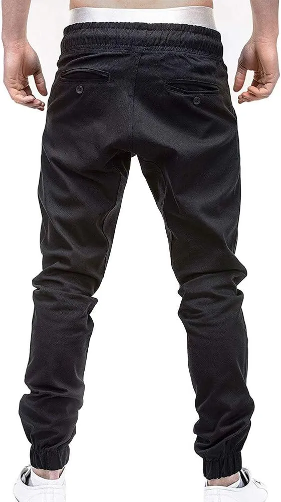 Mens Workout Cargo Sweatpants Bandage Casual Loose Sweatpants Drawstring Pant Mens Sweatpants Mens Sweatpants Fleece
