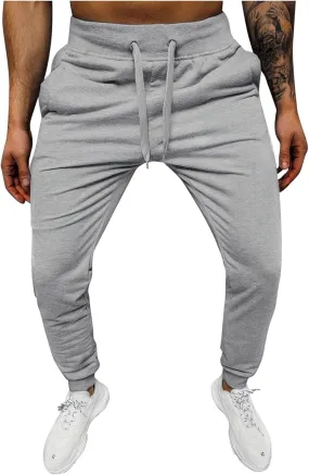 Mens Workout Cargo Sweatpants Color Zipper Pocket Trouser Fashion Mens Tapered Joggers Men's Flap Pocket Drawstring