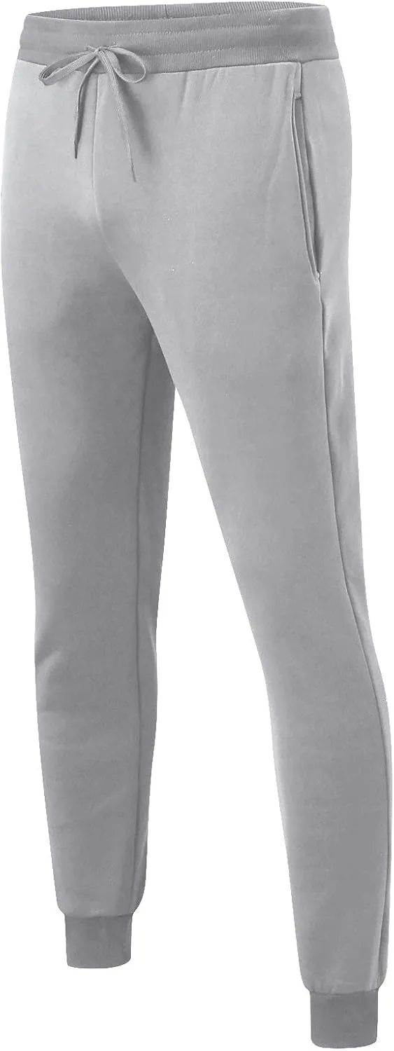 Mens Workout Cargo Sweatpants Color Zipper Pocket Trouser Fashion Mens Tapered Joggers Men's Flap Pocket Drawstring