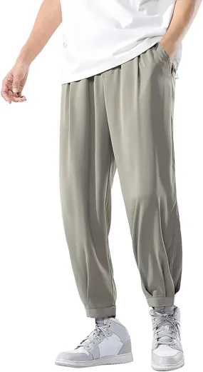 Mens Workout Cargo Sweatpants Slim Fit Trousers Mens Sweatpants Athletic Workout Casual Jogger Black Long Track Pants