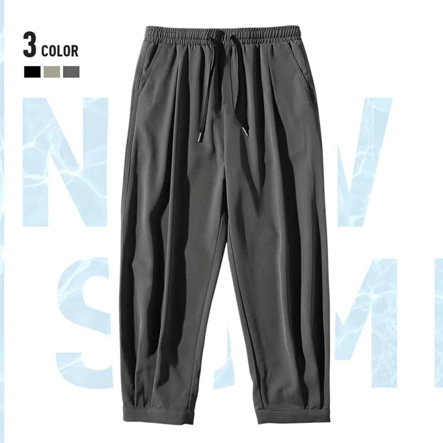 Mens Workout Cargo Sweatpants Slim Fit Trousers Mens Sweatpants Athletic Workout Casual Jogger Black Long Track Pants