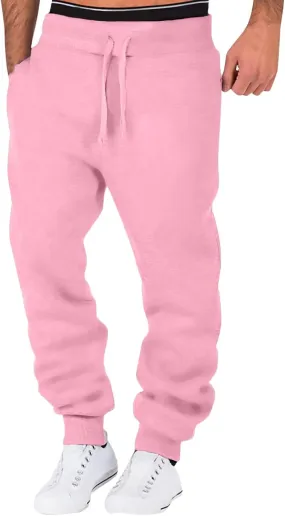 Mens Workout Cargo Sweatpants Trousers Mens Sweatpant Men Joggers Pants Mens Trendy Comfortable Drawstring Work Pants