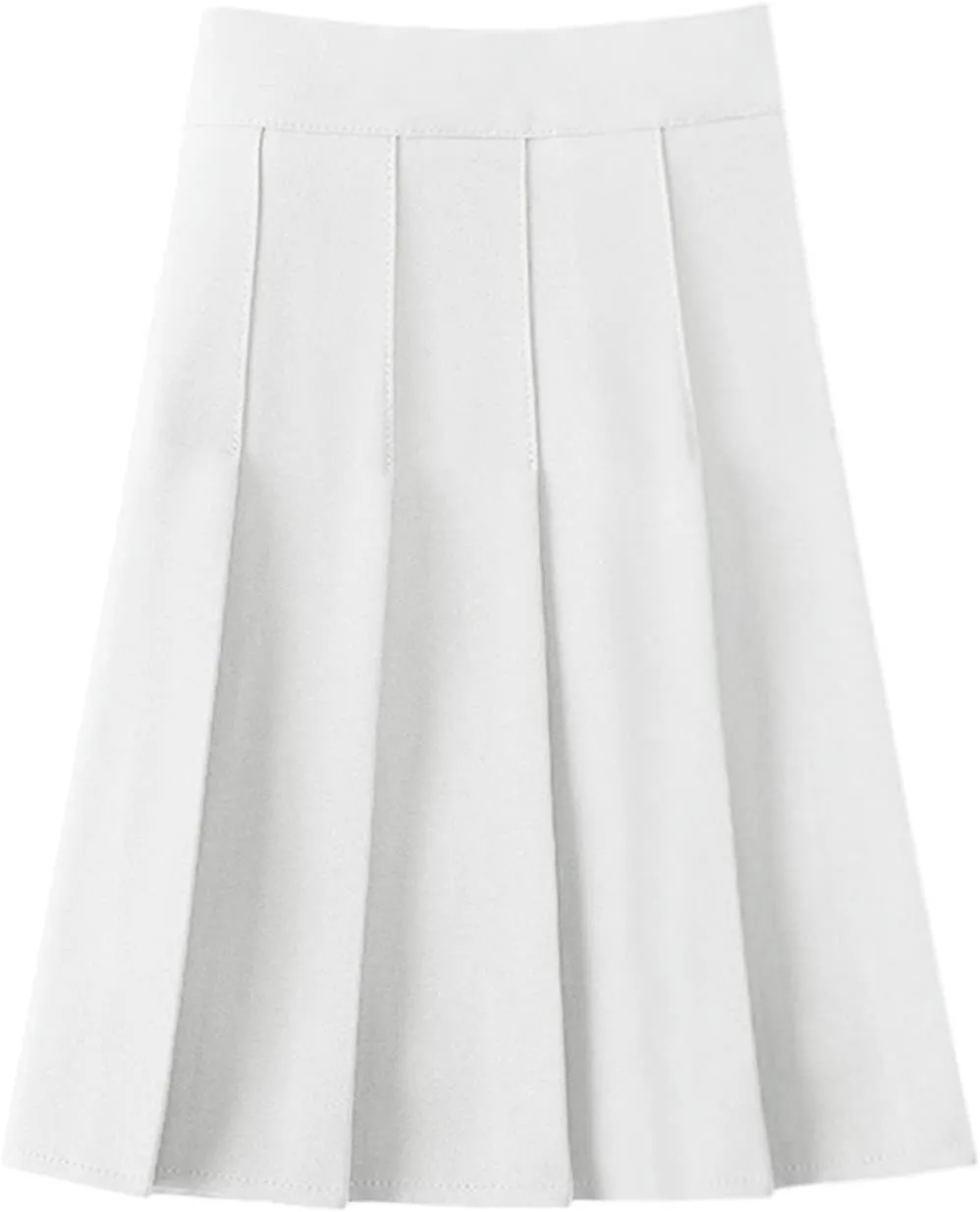 Midi Skirts for Women Solid Basic Skirt A Line Design Skirt Ruffle Layered Pleated Large Swing Half Women Skirts