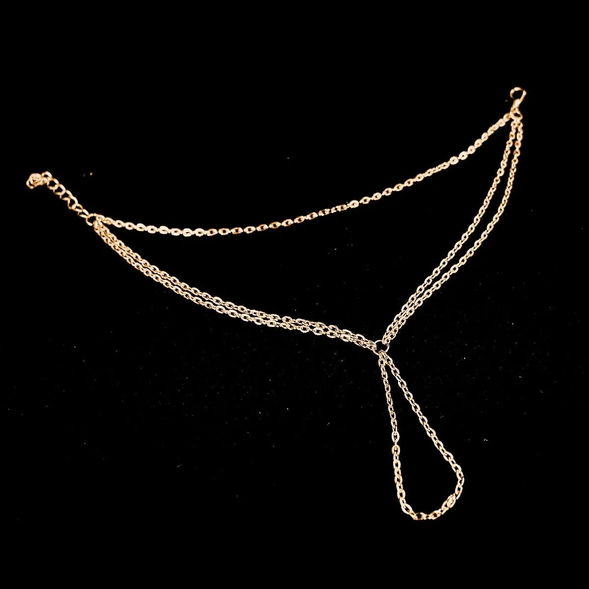 Minimalist Beaded Hand Chain Bracelet for Women trendy Tiny Simple Finger Ring Slave Bracelets Gold Bangle Bracelets Summer Beach Hand Jewelry Gifts