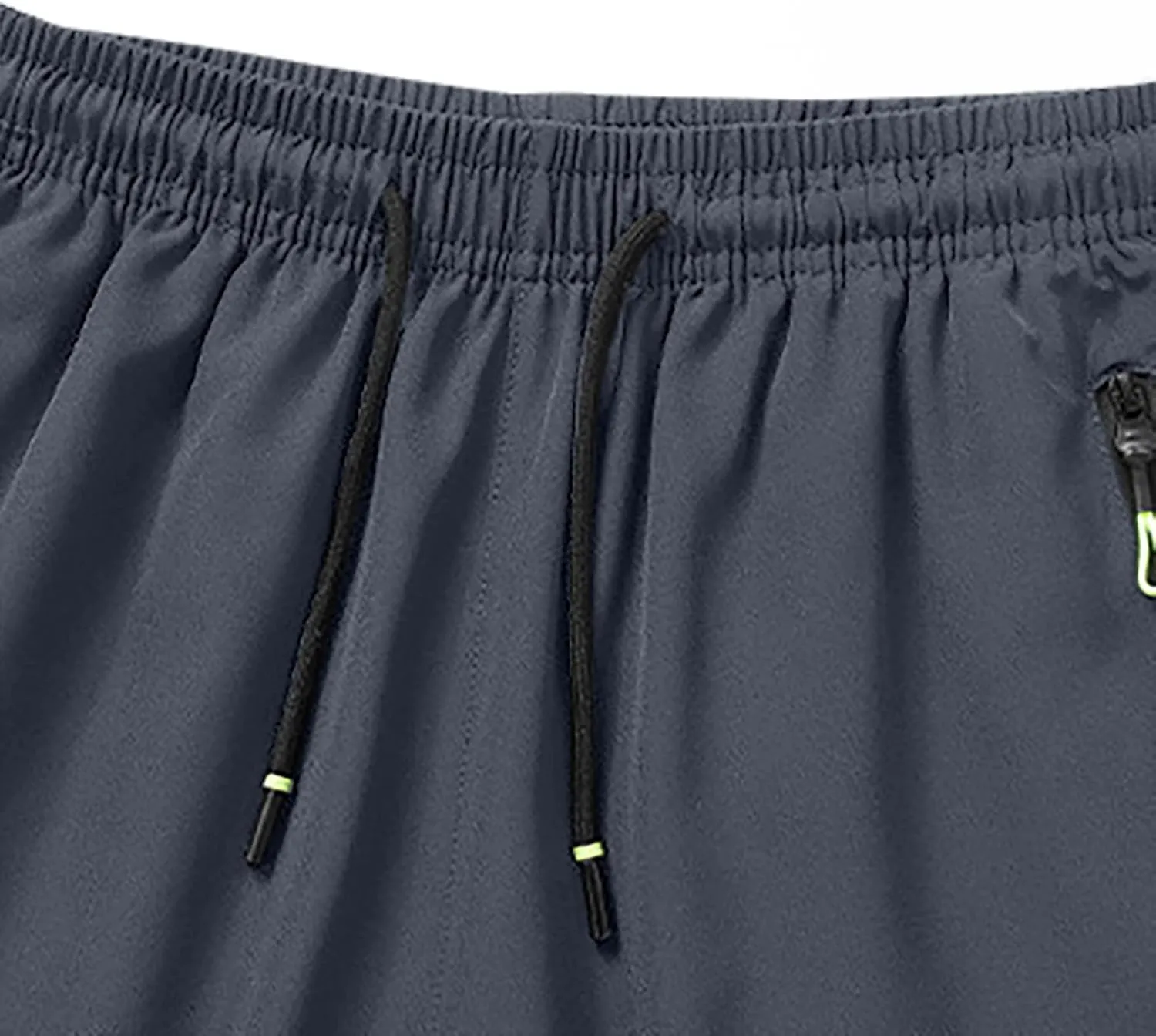 Muscularfit Mens Shorts Casual Elastic Waist Zipper Pockets Drawstring Shorts Summer Casual Athletic Gym Beach Workout Shorts