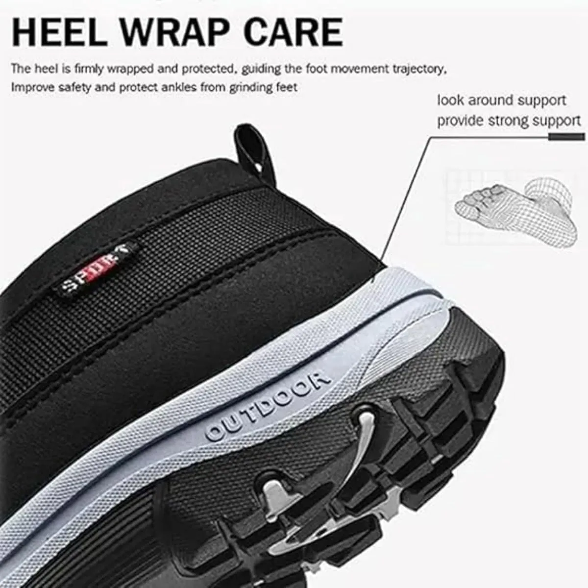 Orthowalkway Mens Shoes, Men's Comfortable Breathable Arch Support Slip-on Canvas Loafers, Outdoor Casual Non Slip Orthopedic Sneakers Flats Boat Shoes