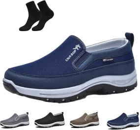 Orthowalkway Mens Shoes,Auguscare Shoe Men,Outdoor Mesh Breathable Non Slip Orthopedic Sneakers