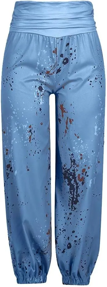 Plus Size Harem Pants Bohemian Elephant Loose Fit Lounge Yoga Pants