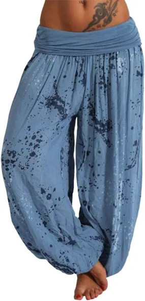 Plus Size Harem Pants Bohemian Elephant Loose Fit Lounge Yoga Pants