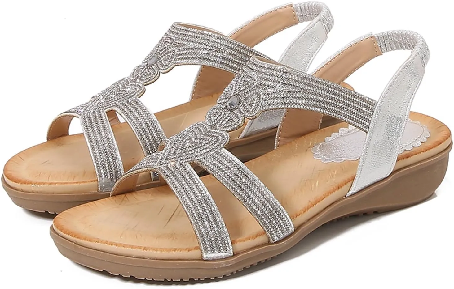 Sandals for Women Womens Flat Sandals Flat for Women Dressy Sandalias Womens Summer Shoes and Comfortable Walking