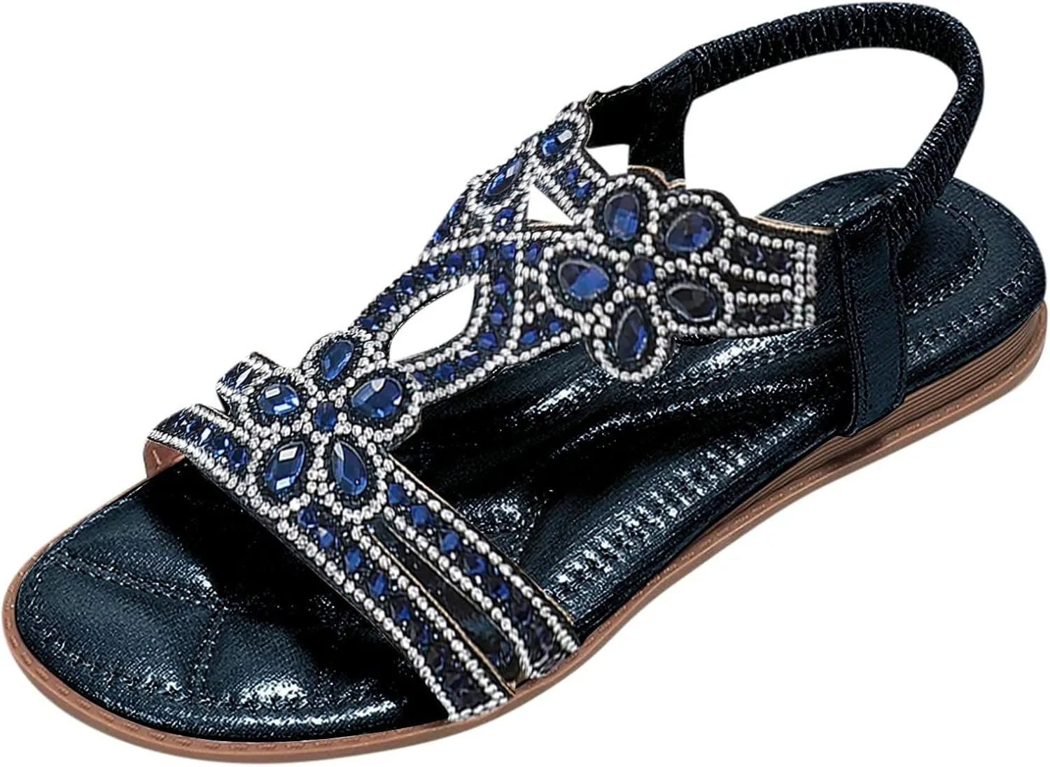 Sandals for Women Women's Flat Sandals Womens Flat for Women Dressy Wide Arch Support Walking Casual Summer Comfortable