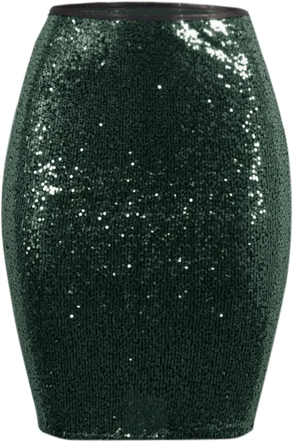 Sequin Skirt for Women, Sparkly Skirts, Sexy Glitter High Waist Casual Midi Skirt Bodycon for Holiday/Party/Business