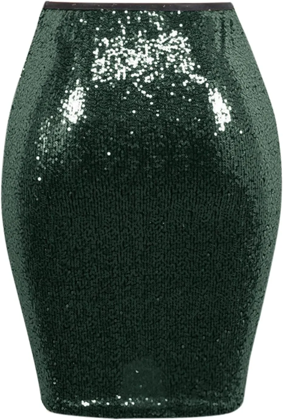 Sequin Skirt for Women, Sparkly Skirts, Sexy Glitter High Waist Casual Midi Skirt Bodycon for Holiday/Party/Business