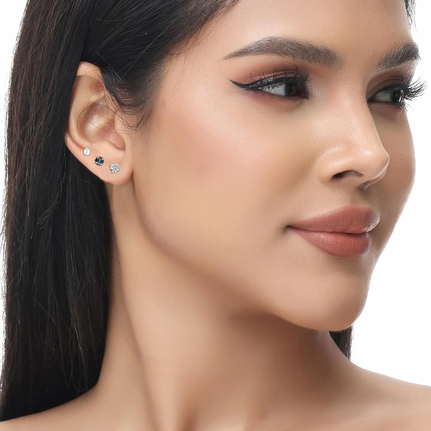 Silver Stud Earrings for Women Hypoallergenic Trendy Silver Stud Earrings Surgical Steel Earrings for Men
