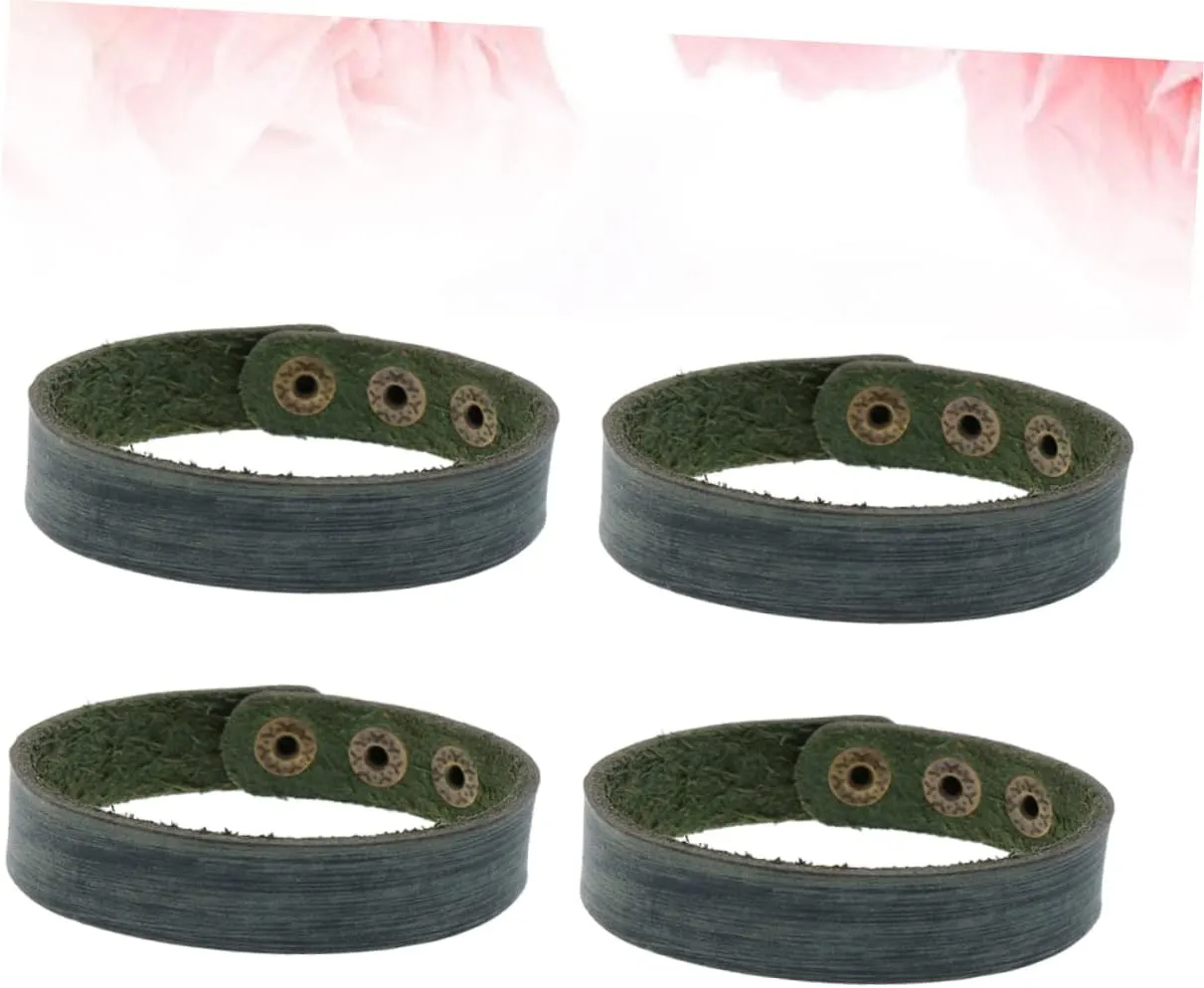 Simple Cowhide Bracelet Unisex Leather Wrist Chain for Daily Wear DIY Jewelry Supplies for Men and Women