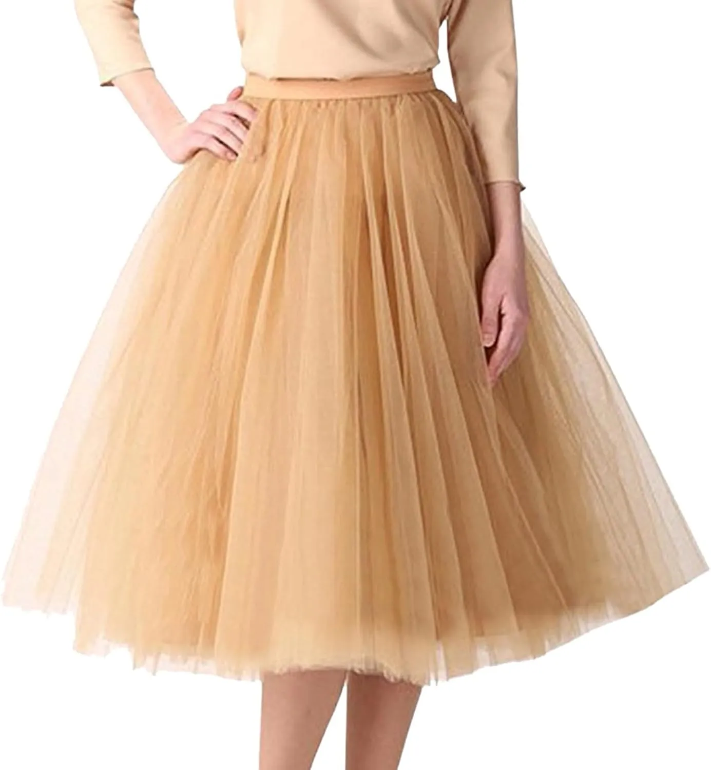 Skirts for Women Pleated Tulle Short Skirt Solid Color High Waist Tutu Ballet Half-Body Clothes Adult Dancing Skirts