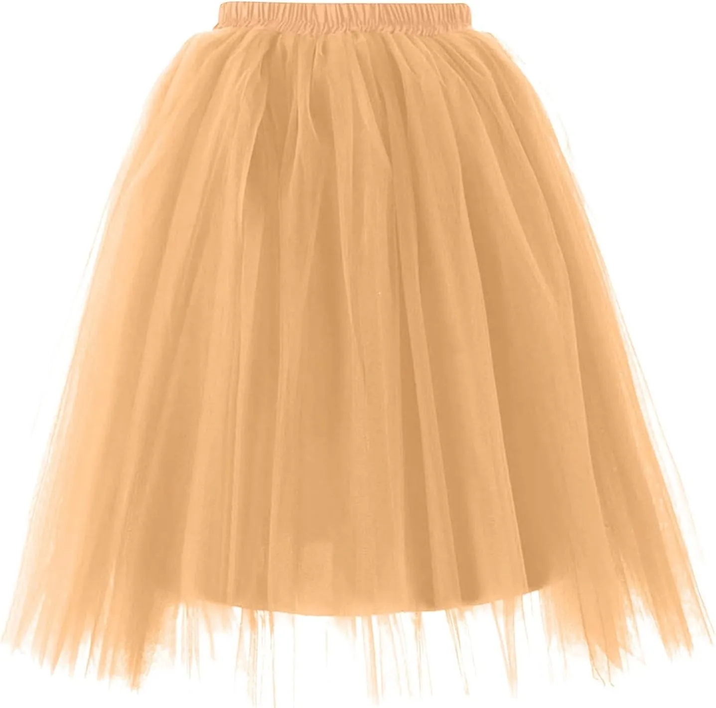 Skirts for Women Pleated Tulle Short Skirt Solid Color High Waist Tutu Ballet Half-Body Clothes Adult Dancing Skirts
