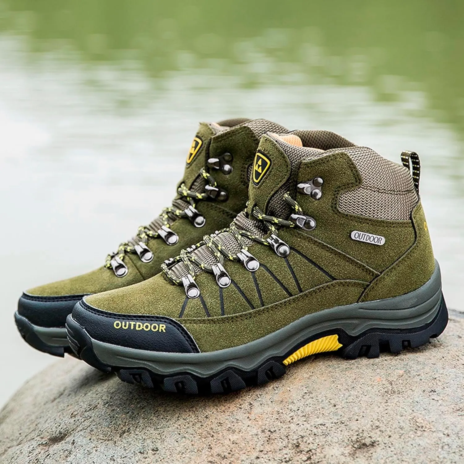 Sneakers Men's Autumn Winter Breathable Outdoor Hiking Shoes High Top Shoes Hiking Sneakers Shoes Men's Sports