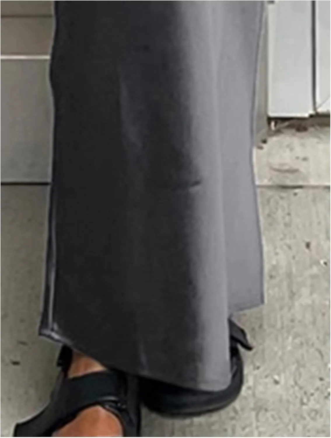 SOMTHRON Women's High Waist Satin Maxi Skirt Summer Silky A-Line Flowy Zipper Elegant Mermaid Long Skirts