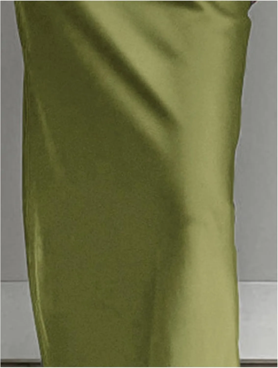 SOMTHRON Women's High Waist Satin Maxi Skirt Summer Silky A-Line Flowy Zipper Elegant Mermaid Long Skirts