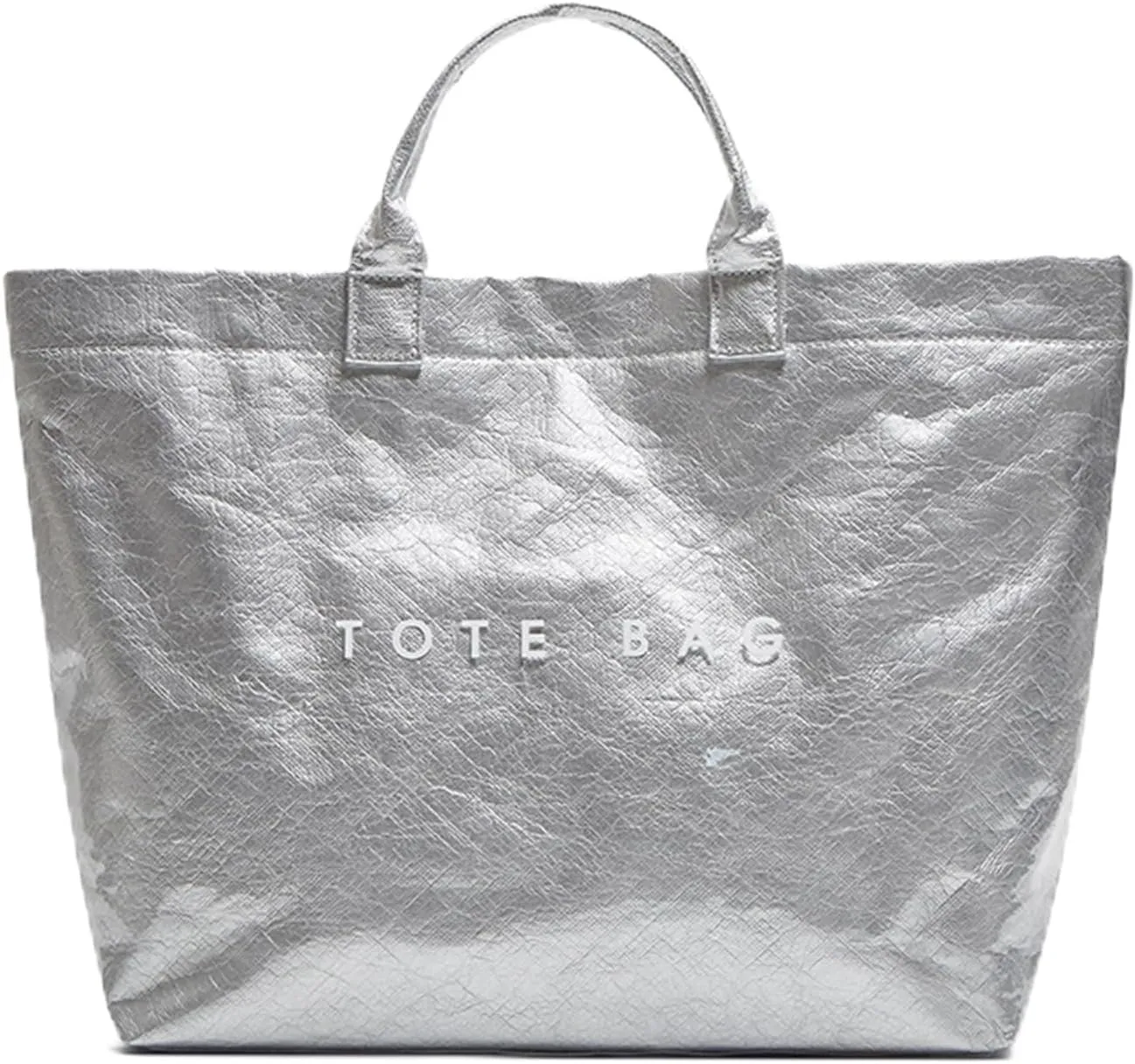 Stellaya Tote Bag, Womens Letters Print Tote Bag, Fashion Large Handle PVC Kraft Paper Handbag