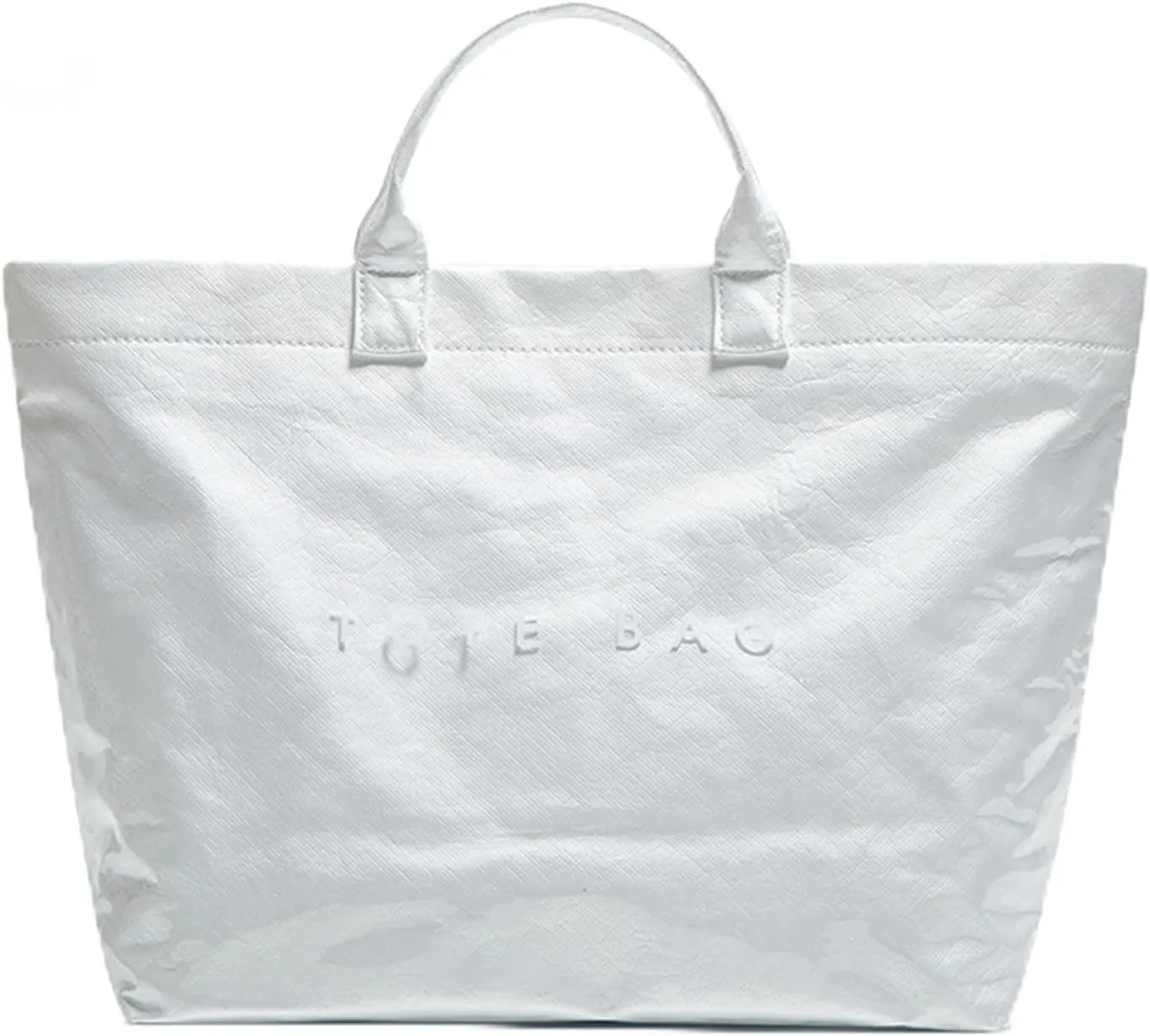 Stellaya Tote Bag, Womens Letters Print Tote Bag, Fashion Large Handle PVC Kraft Paper Handbag