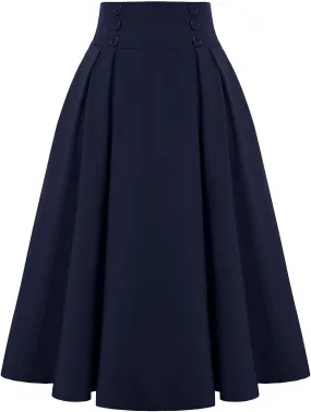 Summer Skirts for Women 2025 Vacation Button Down High Rise Flowy Swing Ruched Flowy Baggy Comfort Skirt