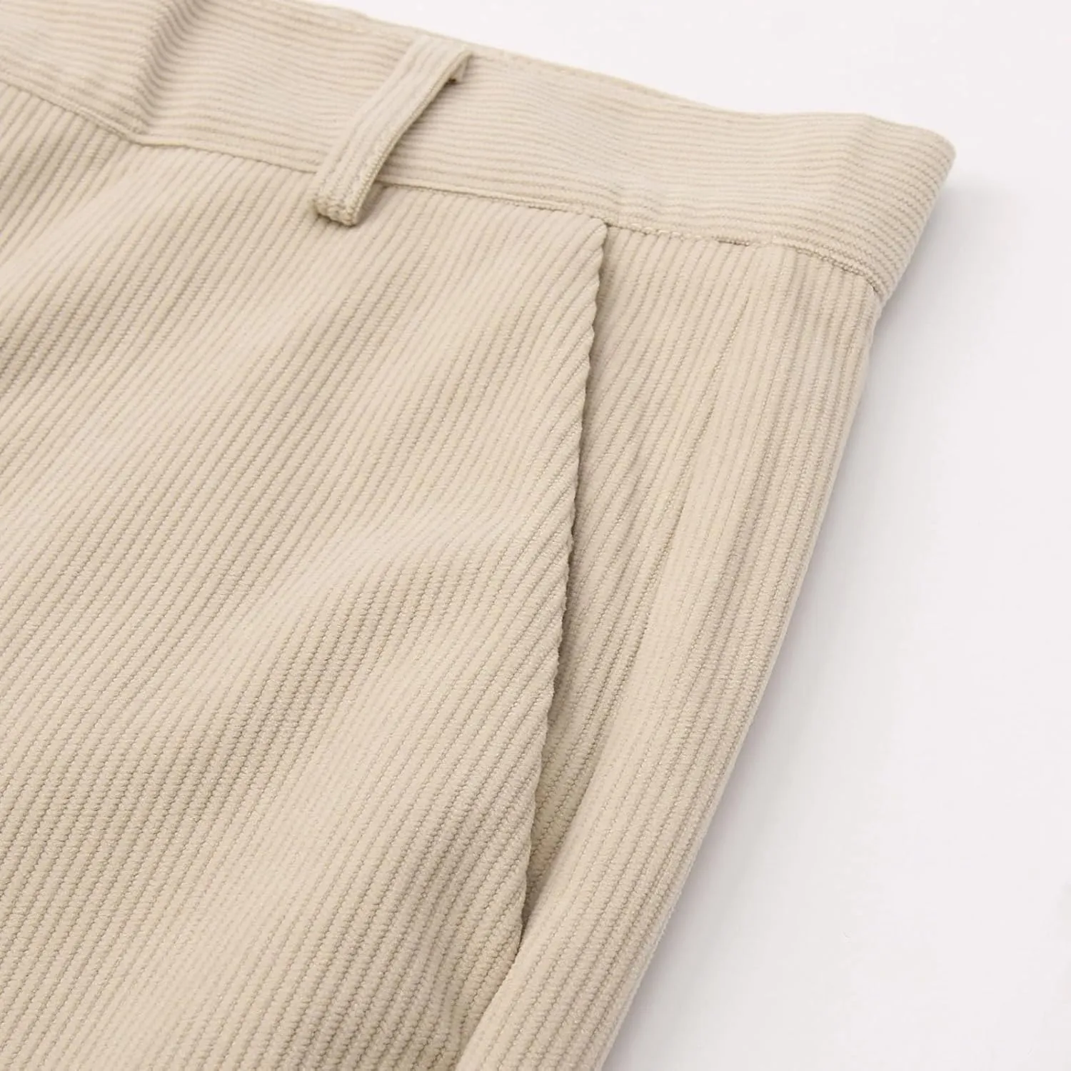 SUWBMHWE Mens Corduroy Dress Pants Loose Fit Work Pants for Men Elastic Waist Casual Lightweight Golf Flared Tapered Pants