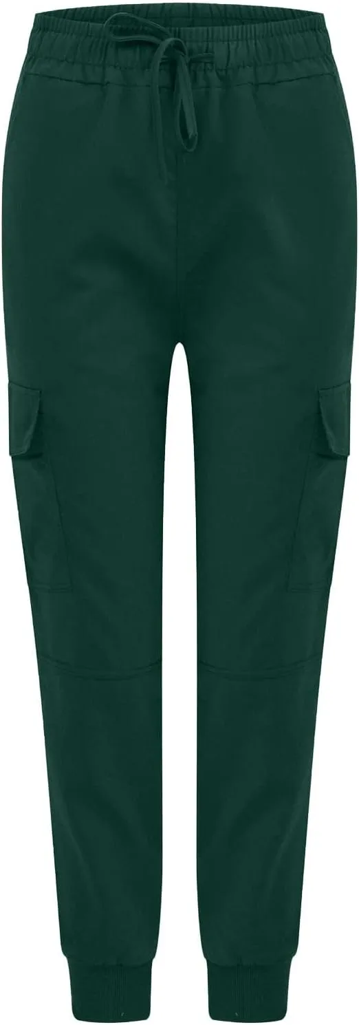 TANGNADE Womens Hiking Pants Tall Athletic Cargo Pants Lightweight 4 Pockets Womens Trouser Hiking Loose Pants 2024