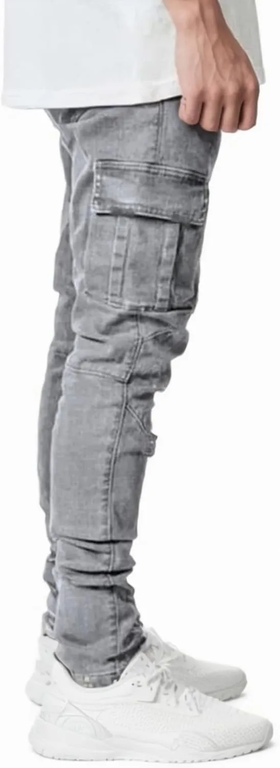 TEGIAS Mens Slim Fit Stretch Jeans Classic Comfort Regular Fit