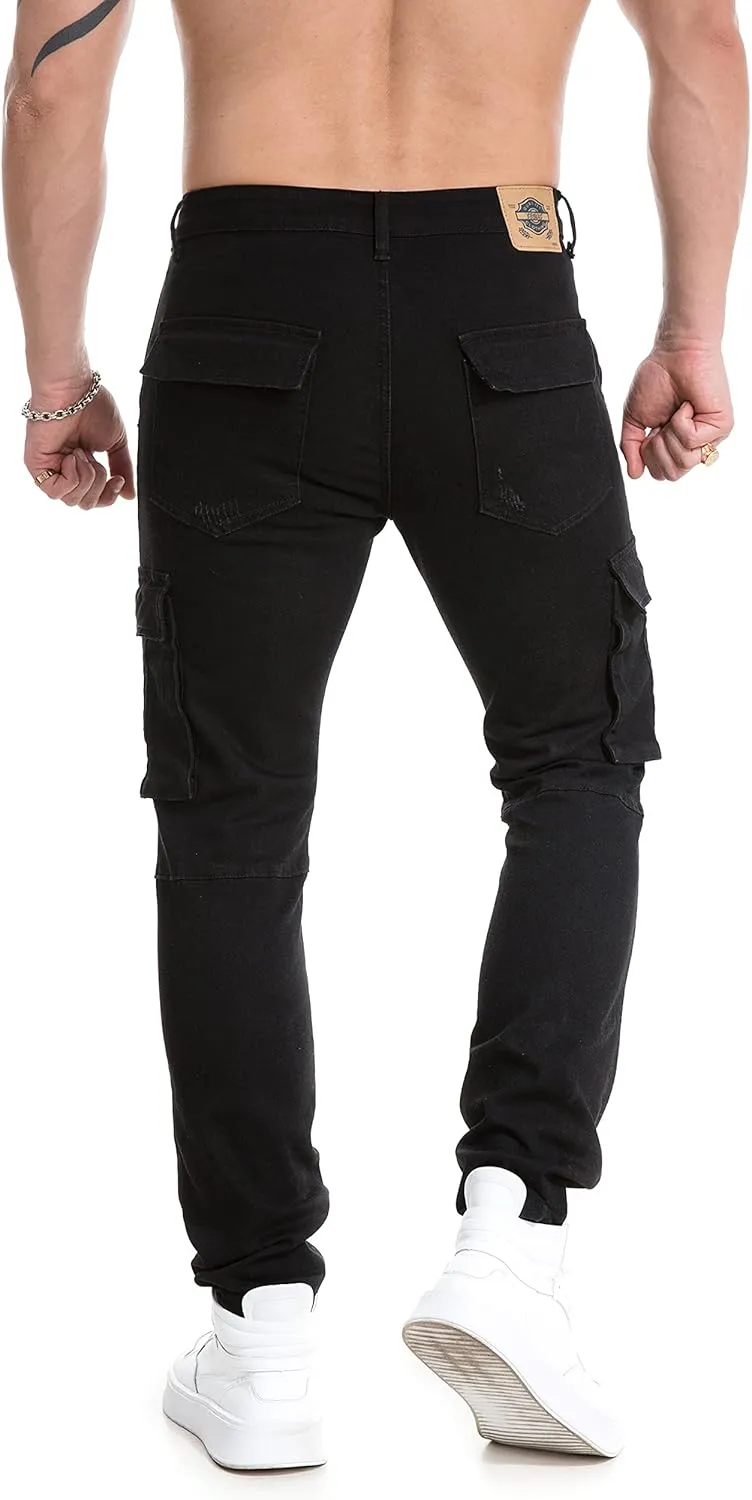 TEGIAS Mens Slim Fit Stretch Jeans Classic Comfort Regular Fit