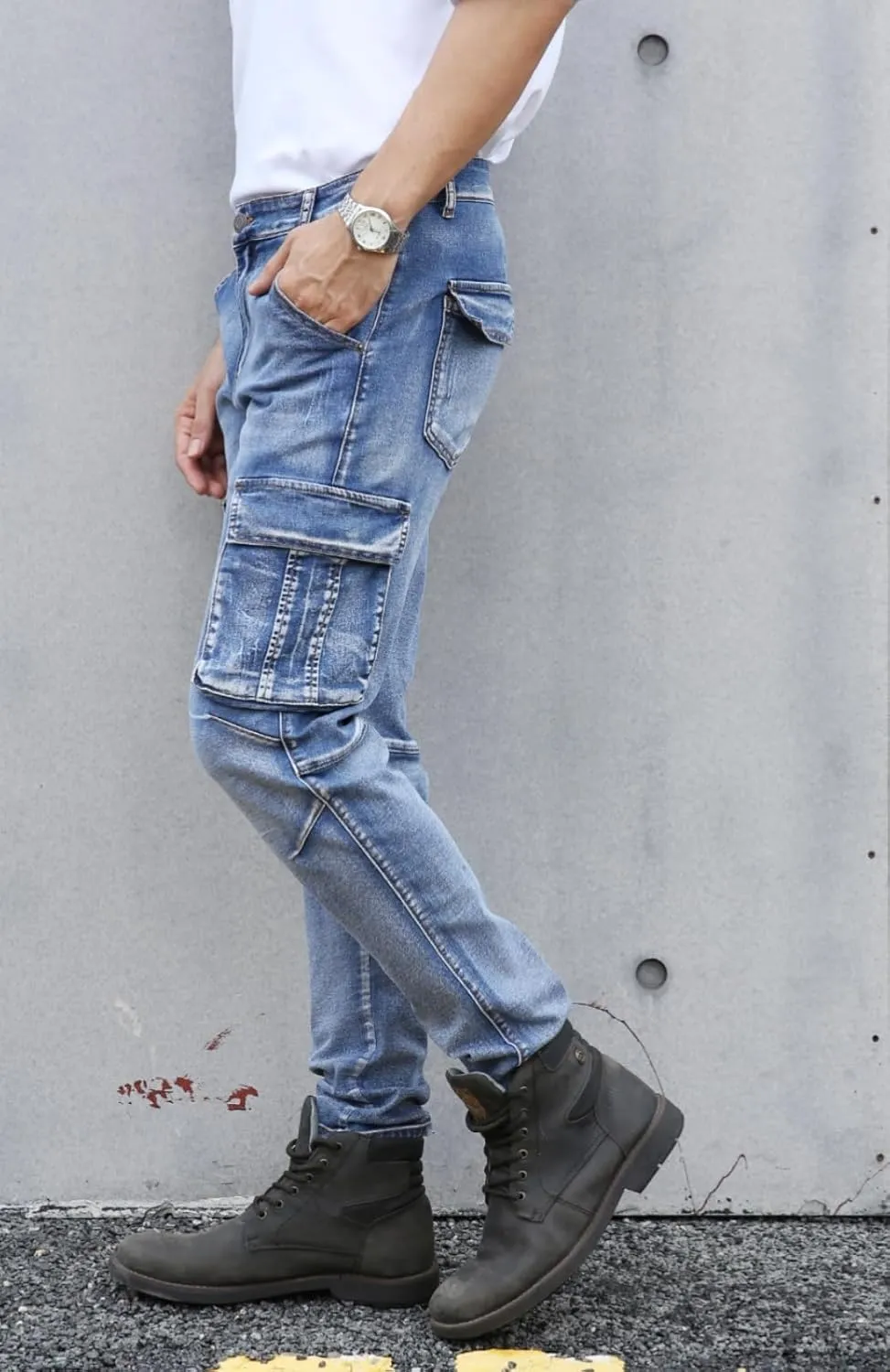 TEGIAS Mens Slim Fit Stretch Jeans Classic Comfort Regular Fit