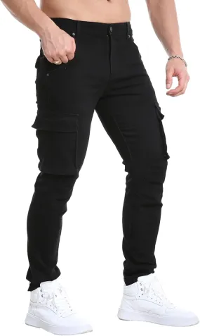 TEGIAS Mens Slim Fit Stretch Jeans Classic Comfort Regular Fit