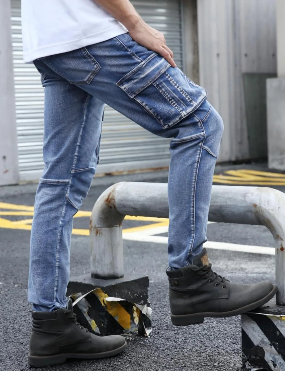 TEGIAS Mens Slim Fit Stretch Jeans Classic Comfort Regular Fit
