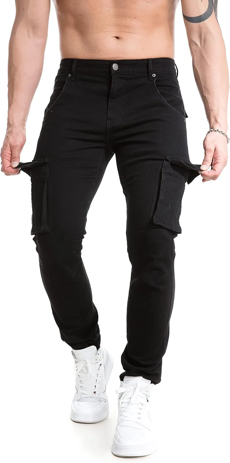 TEGIAS Mens Slim Fit Stretch Jeans Classic Comfort Regular Fit