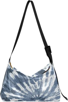Tie Dye Pattern Hobo Crossbody Bags for Women Leather Large Shoulder Bag Cross Body Trendy Womens Tote Bags Handbag for Travel Shopping